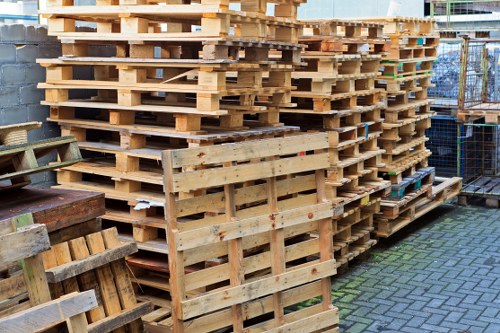 Team member using assistive technology during planning of a house clearance